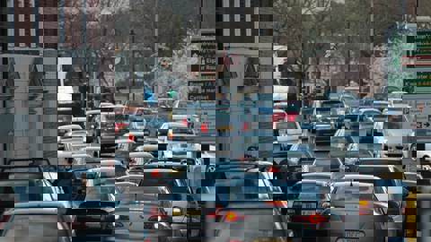 Heavily congested traffic