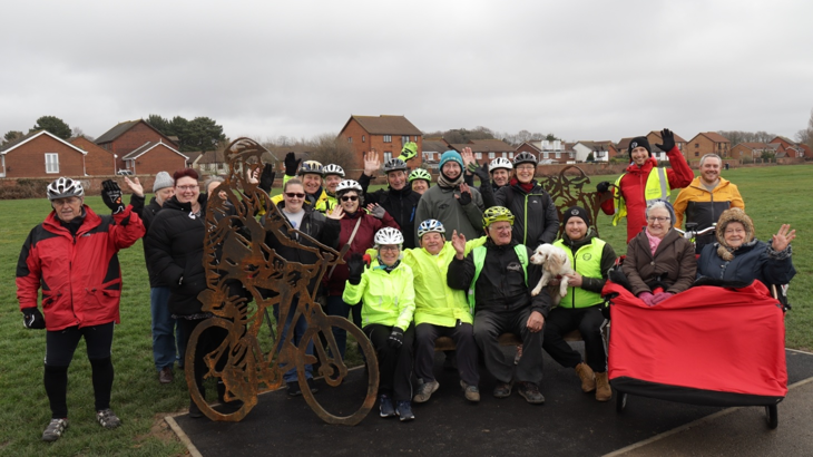 local celebration of new portrait benches in southampton