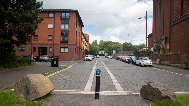 LTN street with no people or traffic ©2019, Max Crawford, all rights reserved