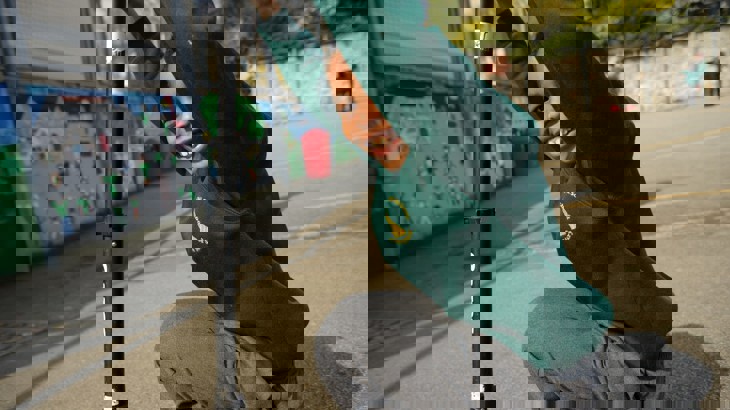 Boy with scooter