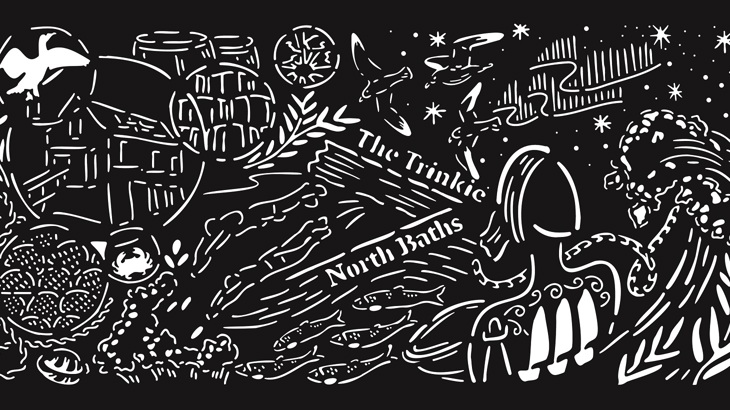 An original artwork by Hannah Cambridge that has been installed in Wick.