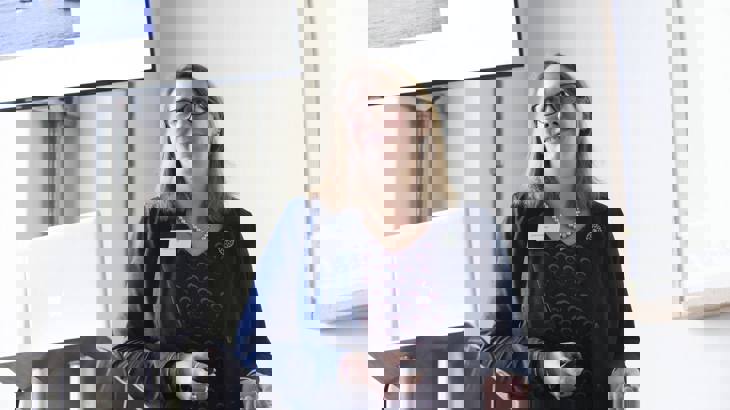 Joanna Ward Speaking At An Event 