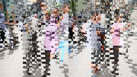 Children in Tower Hamlets pose for a photo 