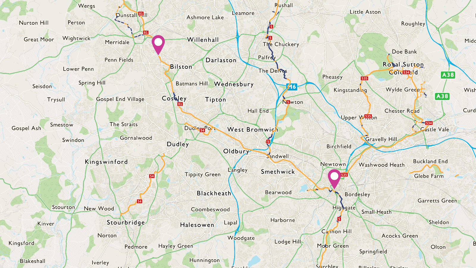Wolverhampton Rdbirmingham Birmingham to Wolverhampton - Walk Wheel Cycle Trust