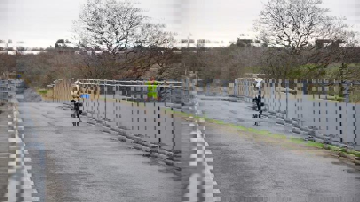 cyclist on Castleford Greenway
