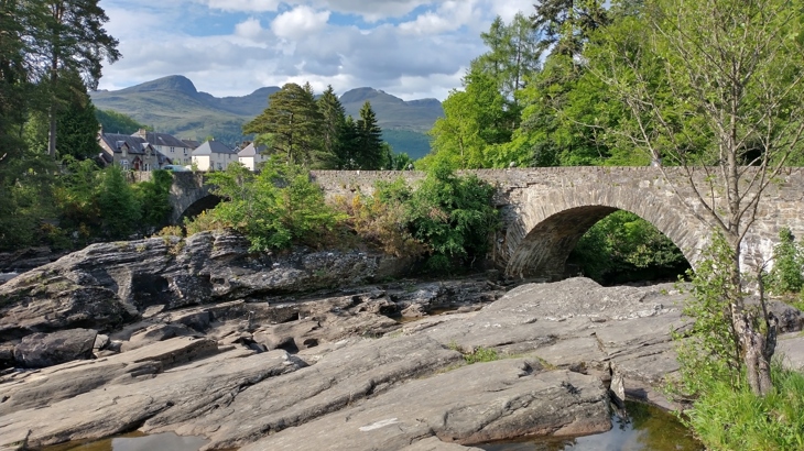 The Falls of Dochart in Killin, Scotland