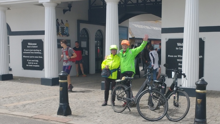 Linda and Tony Dobbs at Land's End