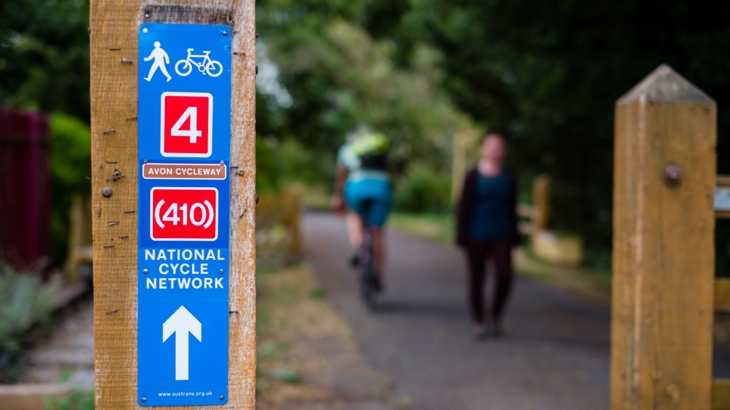 National Cycle Network route 4 sign