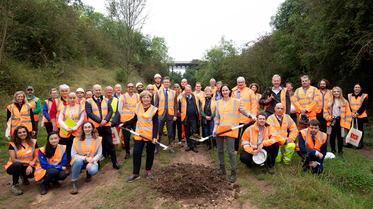Cllr Seccombe And Clare Maltby At The Front With All The Assembled Guests_Mark Radford Photography