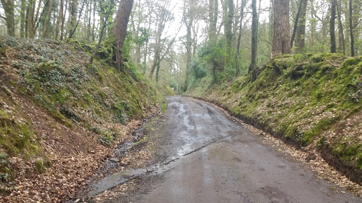 route 3 before the works begin